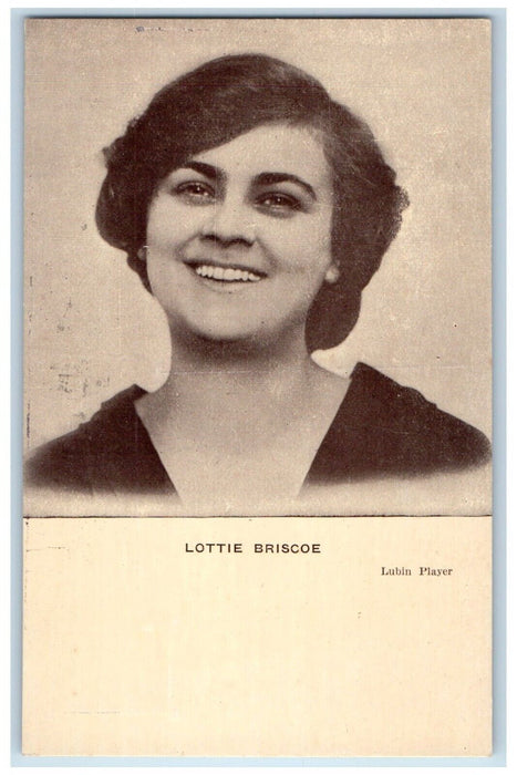 Lottie Briscoe Actress Bijou Theater Vaudeville Advertising Ware MA Postcard