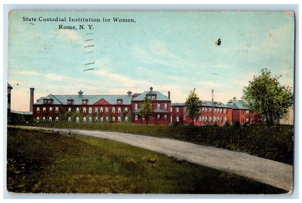1911 State Custodial Institution For Women Rome Syracuse New York NY Postcard