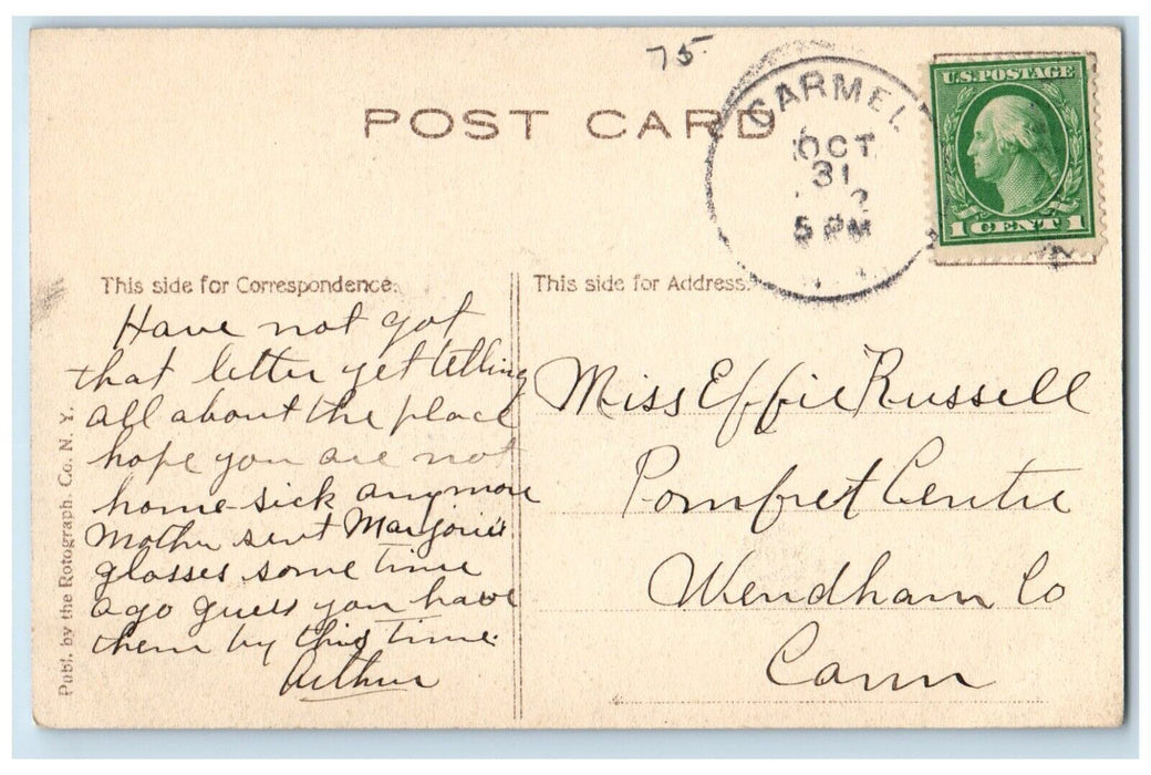 c1910's The Three Lakes Waccabuc Oscaleta Rippawan Near South Salem NY Postcard