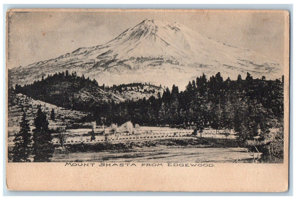 c1905 View Of Mount Shasta From Edgewood California CA Unposted Antique Postcard