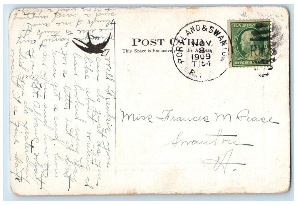 1909 Fairbanks Museum Street View  St. Johnsbury Vermont VT Antique Postcard