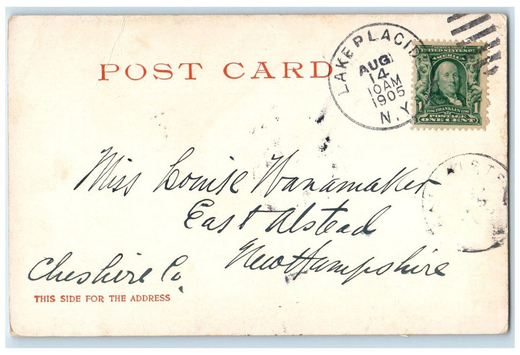 1905 Wilmington High Falls Adirondack Mountains New York NY, Waterfalls Postcard