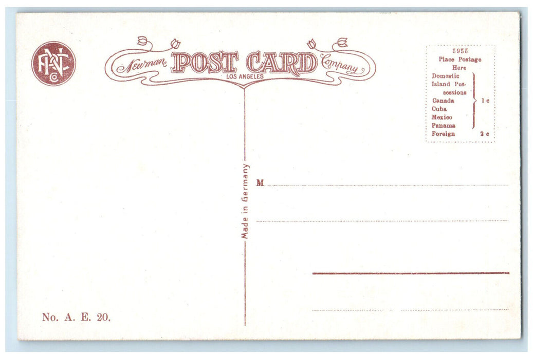 Shasta Falls, Shasta Springs S.P.R.R. California CA Oregon OR Route Postcard