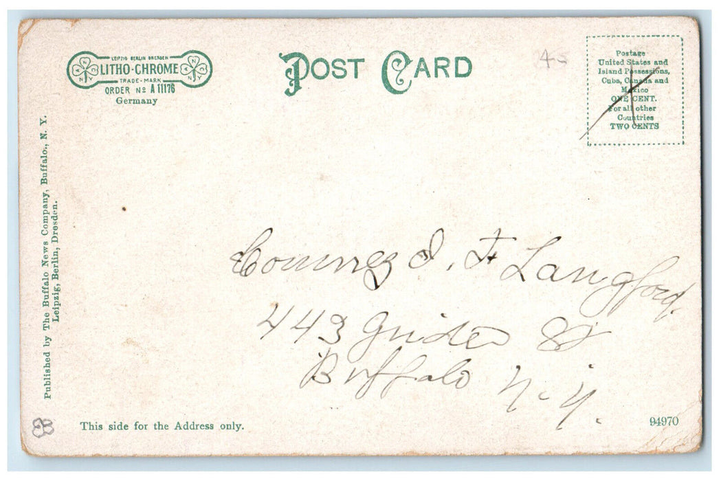 c1905 View from Balcony of Grand Stand at Fort Erie Ontario Canada Postcard