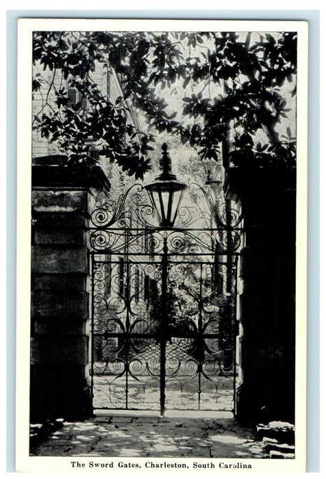 c1940's The Sword Gates Charleston South Carolina SC Vintage Postcard