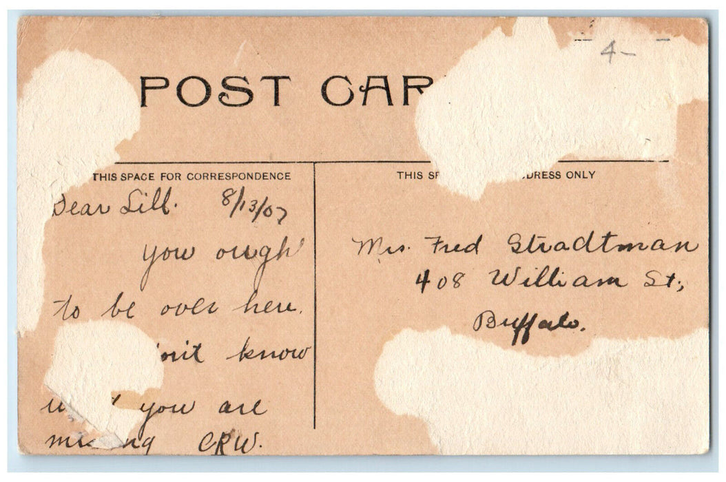 1907 The Figure Eight at Crystal Beach Canada Hammond Press Antique Postcard