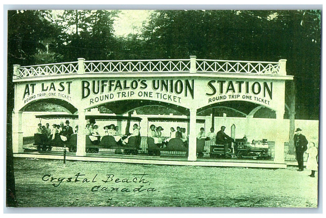 1909 Buffalo's Union Station Crystal Beach Canada Posted Antique Postcard