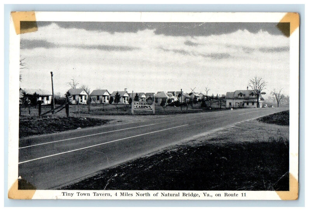 Tiny Town Tavern Modern Cottages Natural Bridge Virginia VA Unposted Postcard