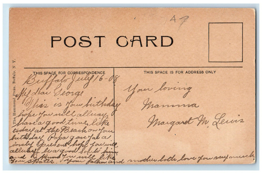 1908 Supply House, Crystal Beach Ontario Canada The Hammond Press Postcard