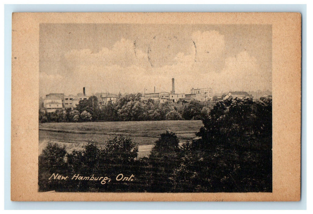 1921 View of New Hamburg Ontario Canada CA Posted Vintage Postcard