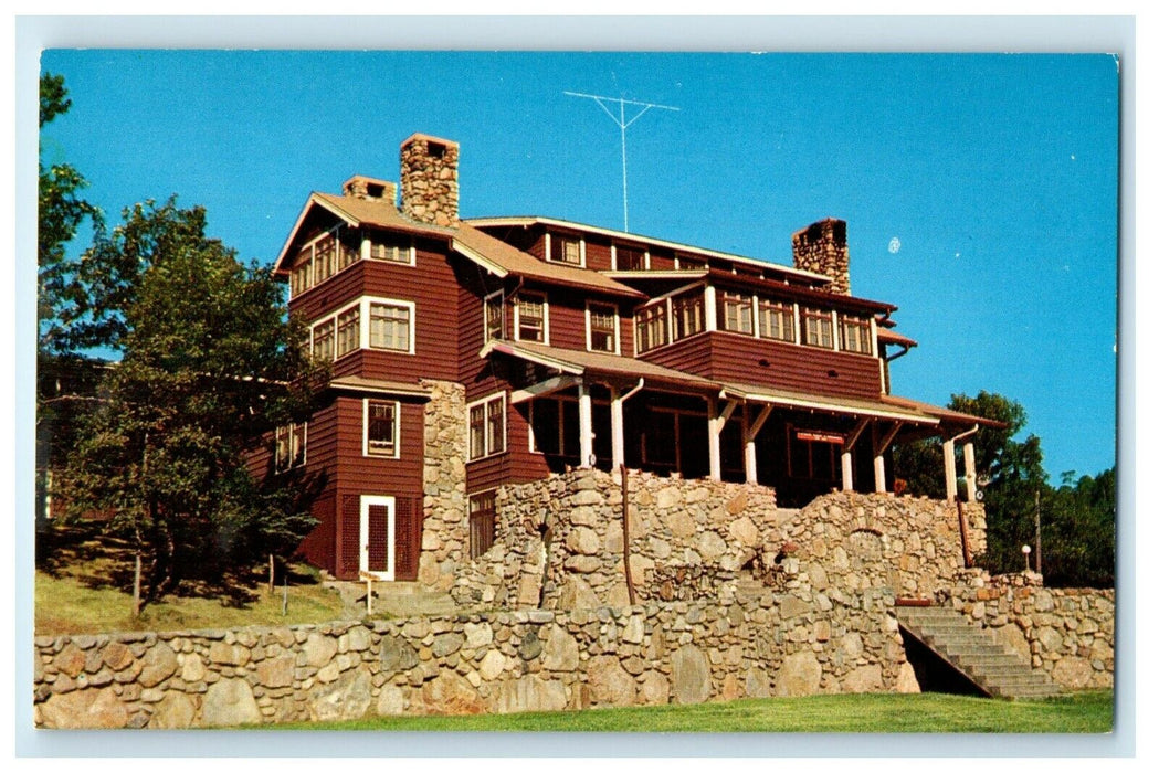 c1950's State Game Lodge Custer State Park Black Hills South Dakota SD Postcard