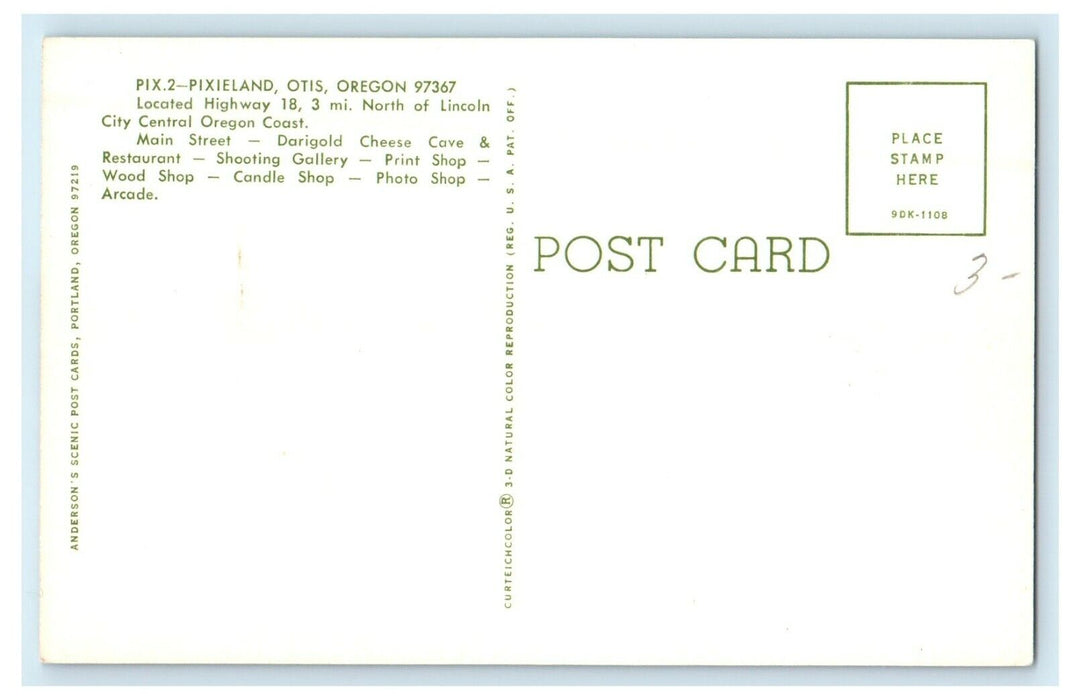 Darigold Barn Cheese And Cave Restaurant Main Street Otis Oregon OR Postcard