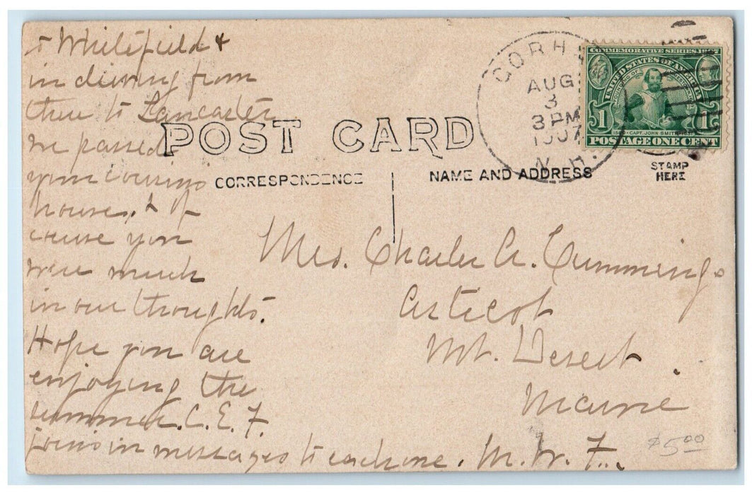 1907 Mountain View Shelburne Gorham New Hampshire NH RPPC Photo Postcard