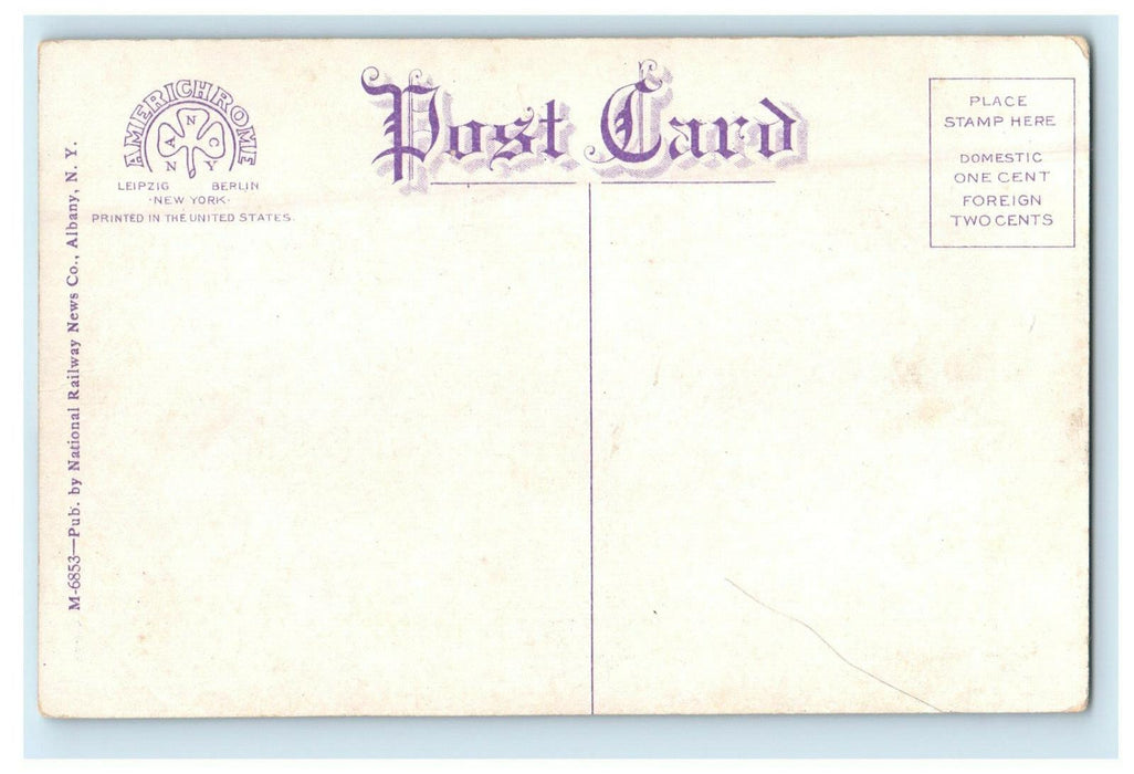 c1910s Steamer Chateaugay Lake Champlain National Railway News Co. Postcard