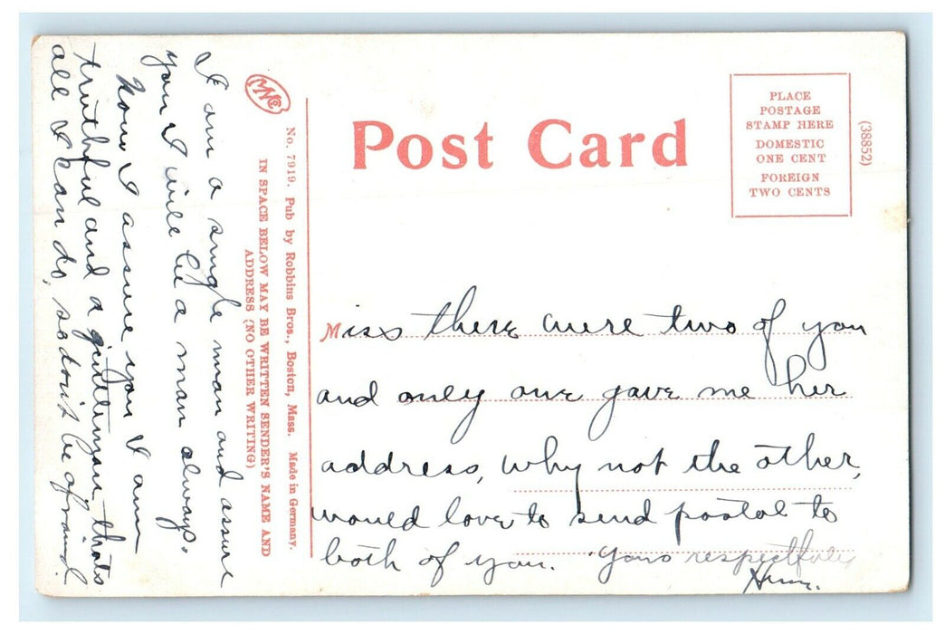 c1910 Saltonstall School House Street View New London Connecticut CT Postcard