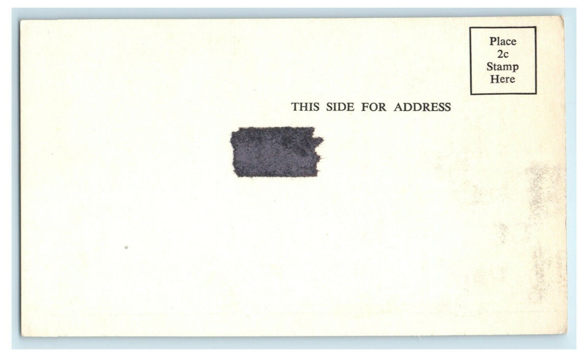 1957 Poem Old Mackinac Trail Motel St. Ignace Michigan MI Vintage Postcard