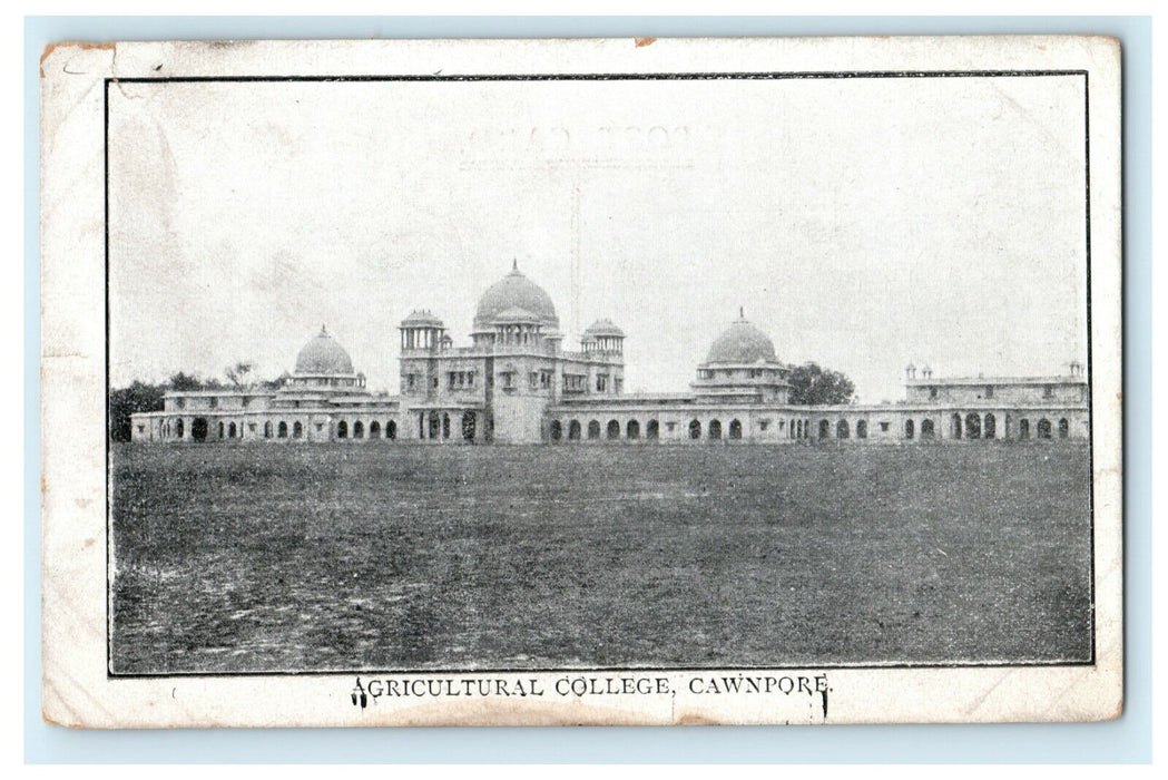 c1905 Agricultural College Cawnpore / Kanpur India Antique Postcard