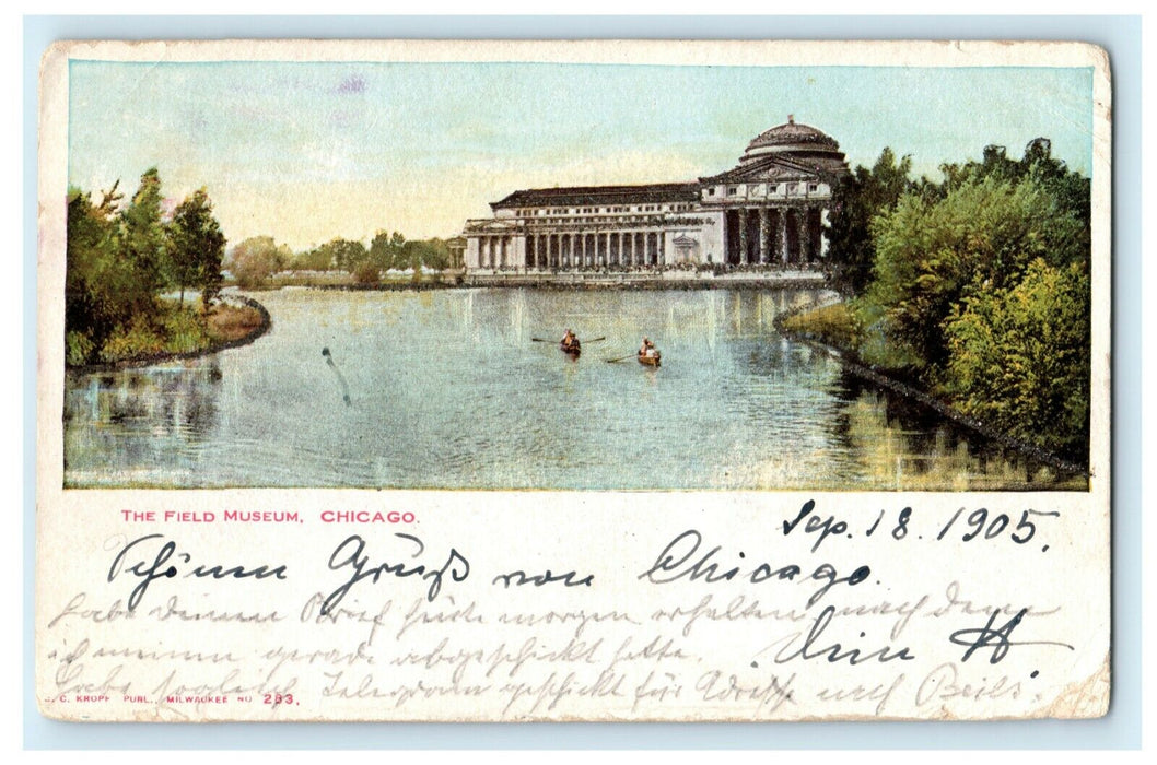 1905 The Field Museum Chicago Illinois IL Posted Woodridge New Jersey Postcard