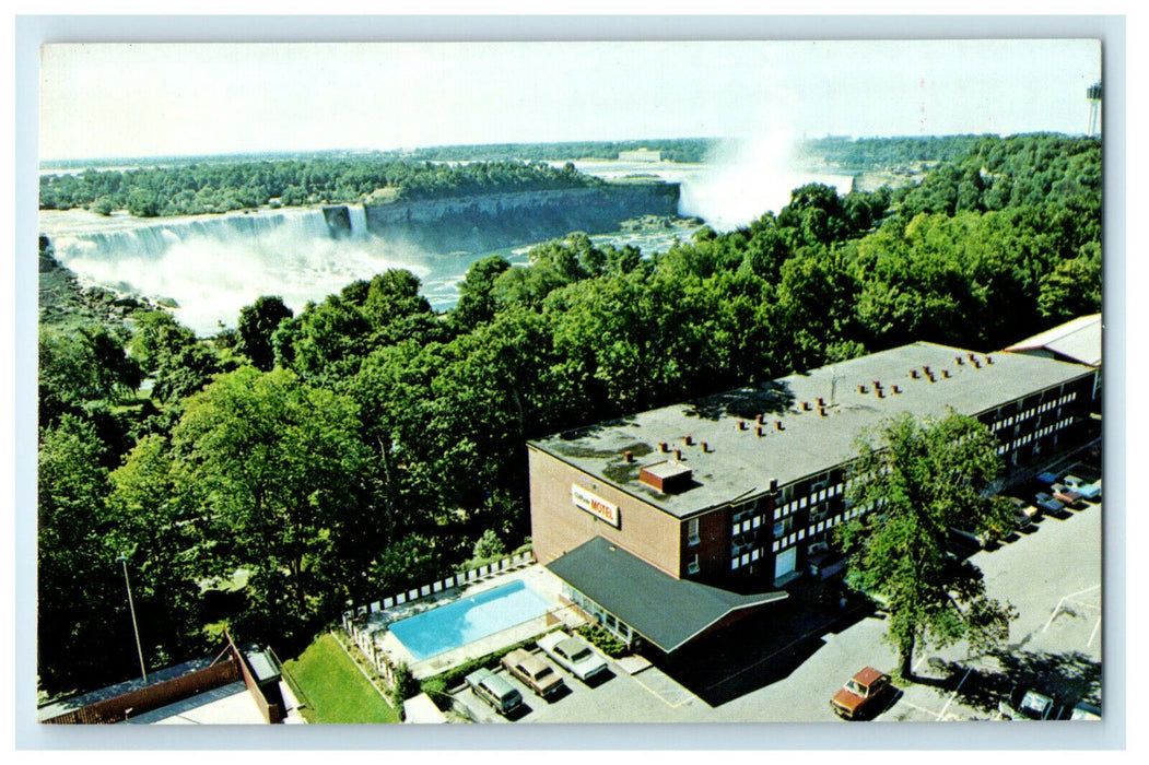 c1960s Cliffside Motel Niagara Falls Canada CA Foreign Unposted Postcard