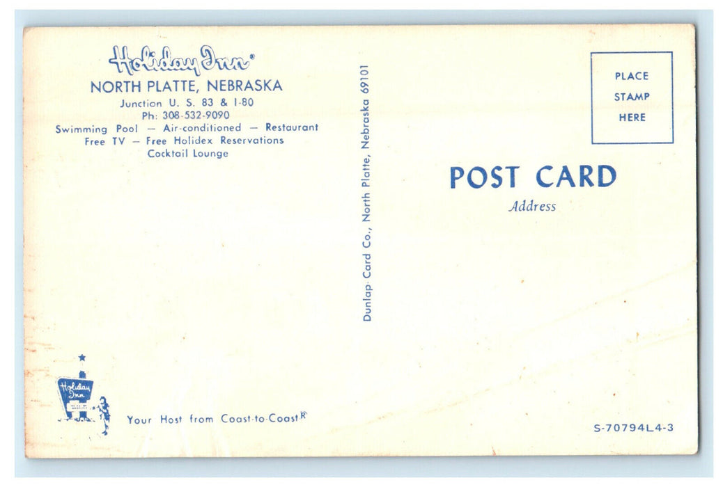 c1950s Multiview of Holiday Inn, North Platte Nebraska NE Unposted Postcard
