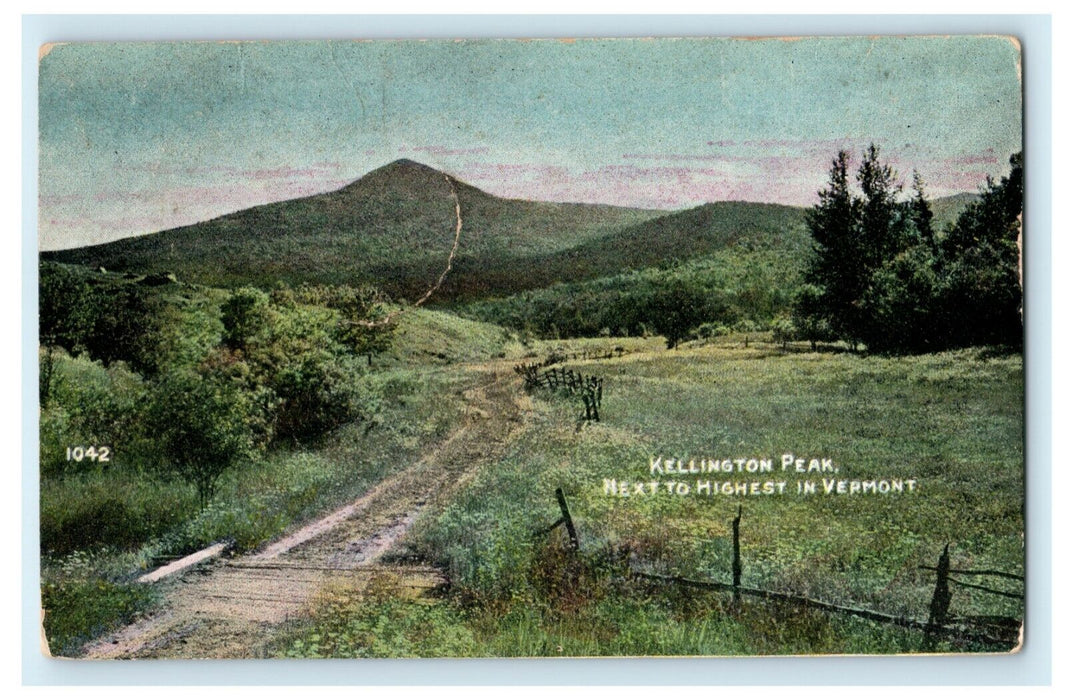 c1910 Kellington Peak RPO Boston Station Randalph Vermont VT Posted Postcard