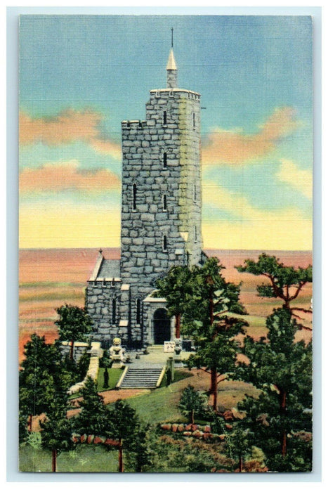 c1930's Will Rogers Shrine On Cheyenne Mountain Colorado Springs CO Postcard