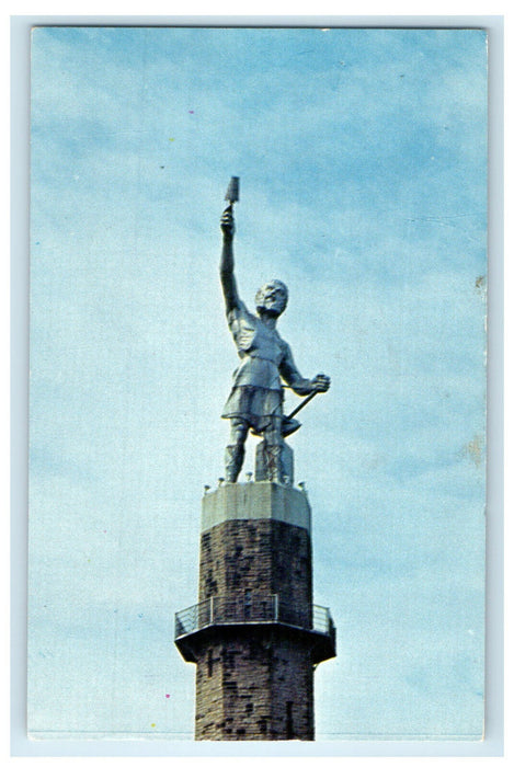 1960 Vulcan-God of Metals, Birmingham Alabama AL Posted Vintage Postcard