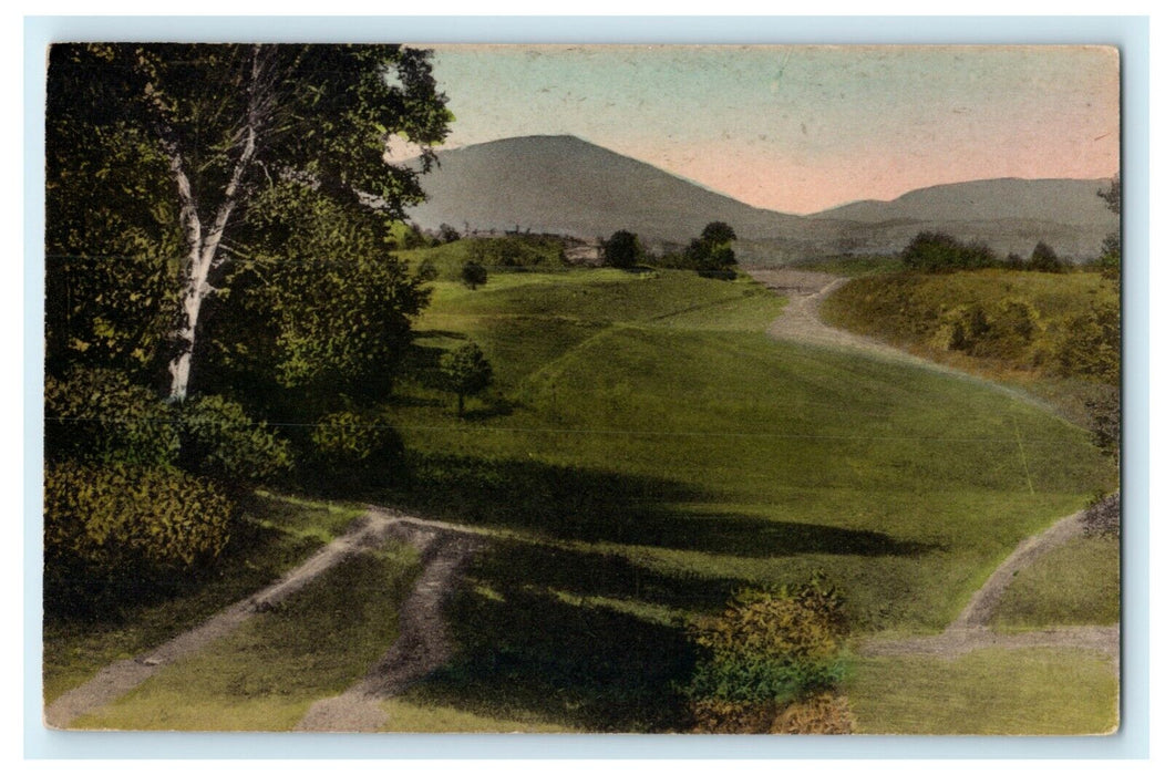 c1920's Ekwanok Golf Links Long Seventh Manchester Vermont VT Antique Postcard