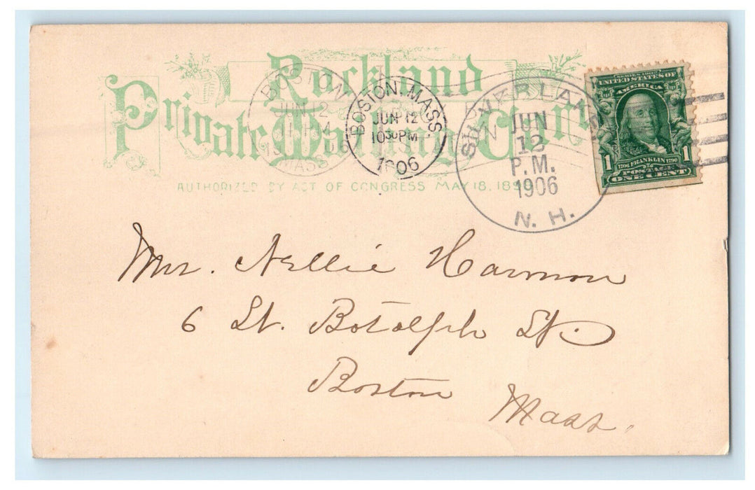 1906 Summit of Chocorua New Hampshire NH Silverlake NH Posted PMC Postcard