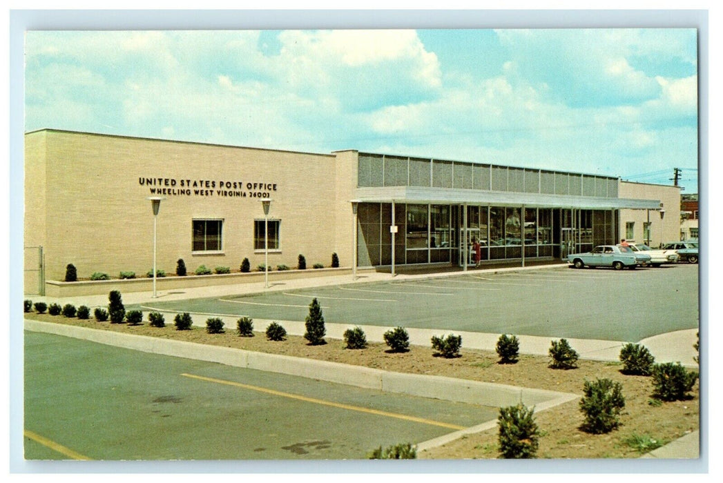 c1950's United States Post Office Car Front Wheeling Virginia VA Postcard