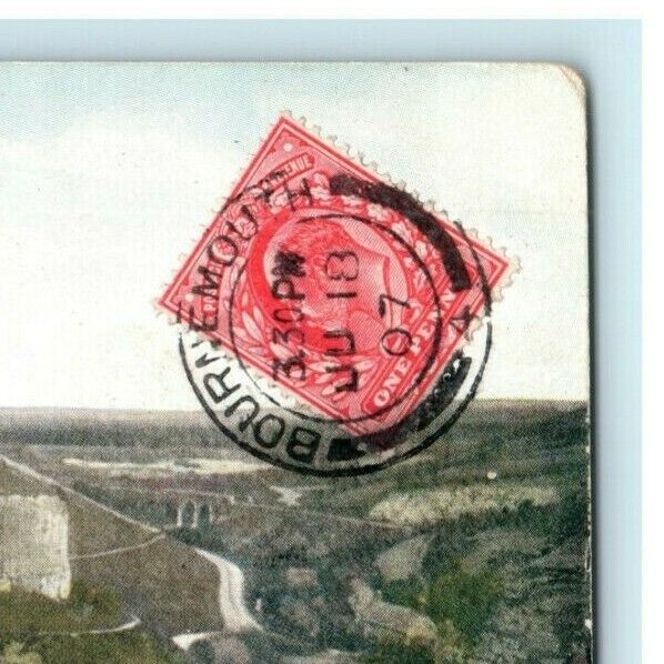 1907 Corfe Castle Swanage United Kingdom UK Posted Antique Postcard