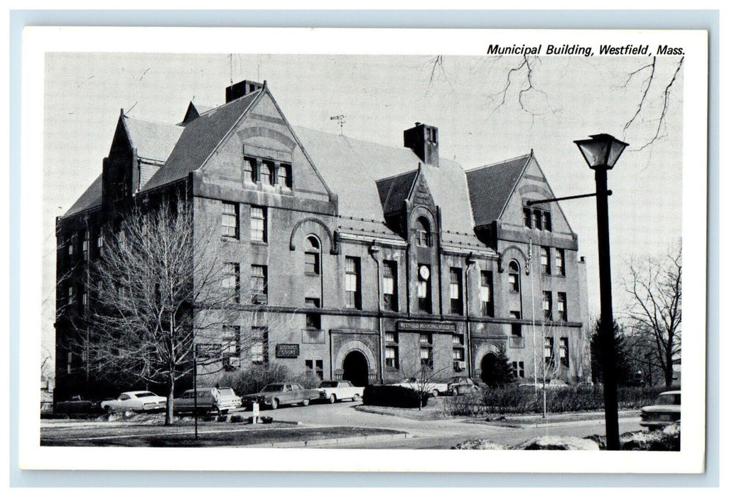 c1930's Municipal Building Westfield Massachusetts MA Unposted Antique Postcard