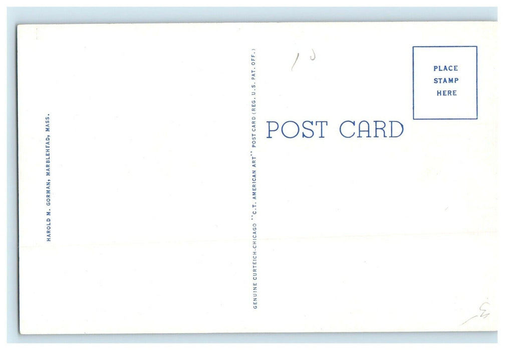 c1930's Old Church Congregational Church Marblehead Massachusetts MA Postcard