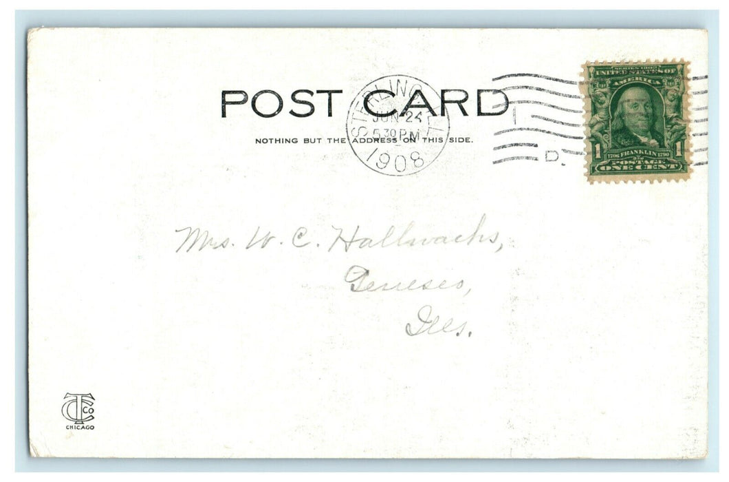 1908 Kreider's spring Sterling Illinois IL Posted Antique Postcard