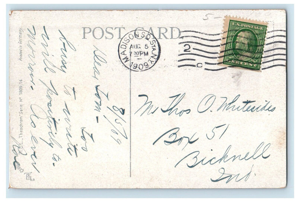1909 View Of West Point Boat Hudson River New York NY Posted Antique Postcard