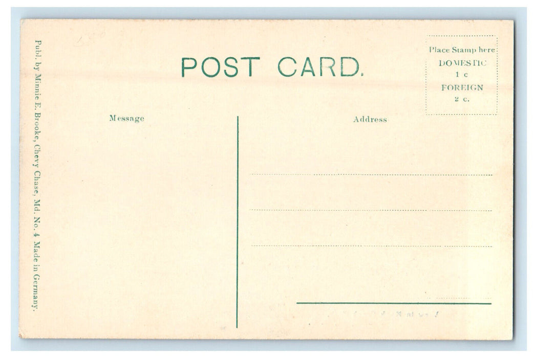 c1920s View in Rock Creek Park, Washington DC Unposted Antique Postcard