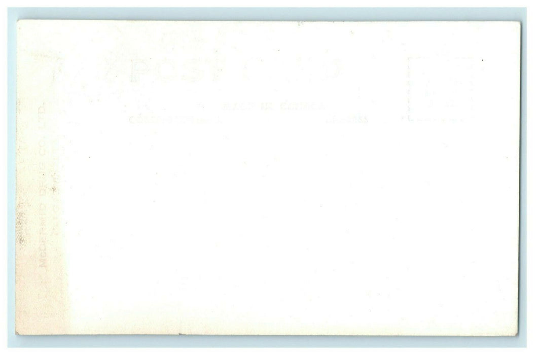 c1940's Frank Slide Alberta Canada RPPC Photo Vintage Turtle Mountain Postcard