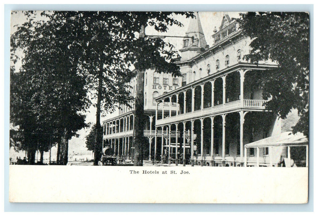 c1905 The Hotels at St. Joseph Michigan MI Unposted PMC Postcard