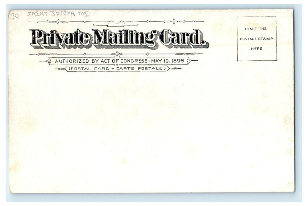 c1905 The Hotels at St. Joseph Michigan MI Unposted PMC Postcard
