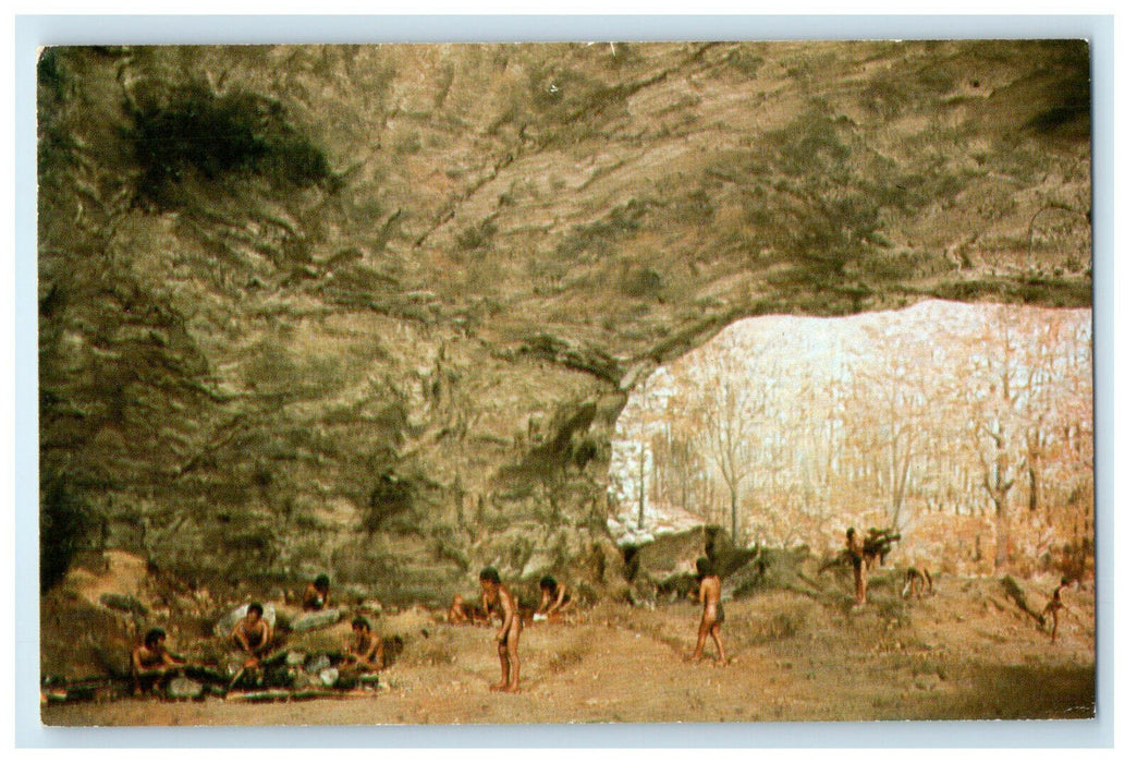 c1950s Russell Cave Monument Bridgeport Alabama AL Unposted Postcard