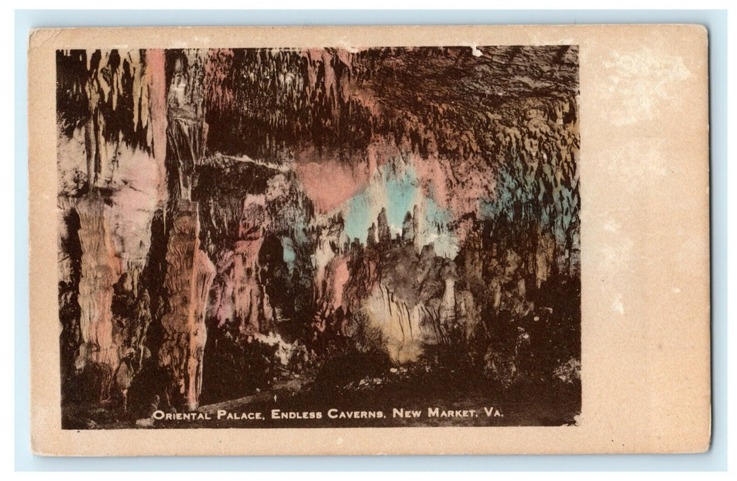 1927 Oriental Palace Endless Caverns New Market Virginia VA Posted Postcard