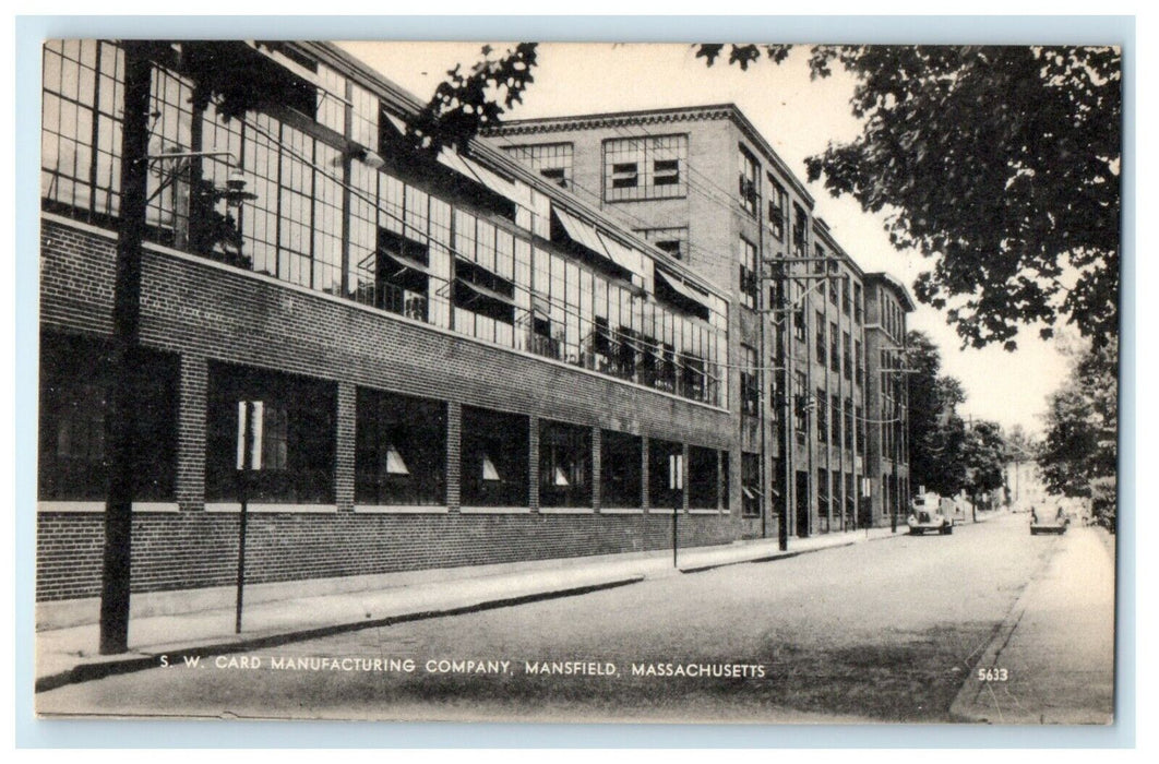 c1930's Card Manufacturing Company Mansfield Massachusetts MA Vintage Postcard