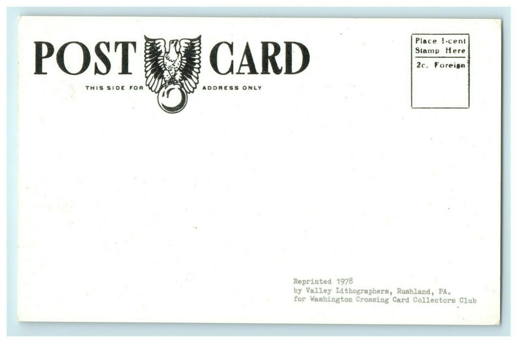 1978 Indian Walk Monument Wrightstown Pennsylvania PA Vintage Postcard