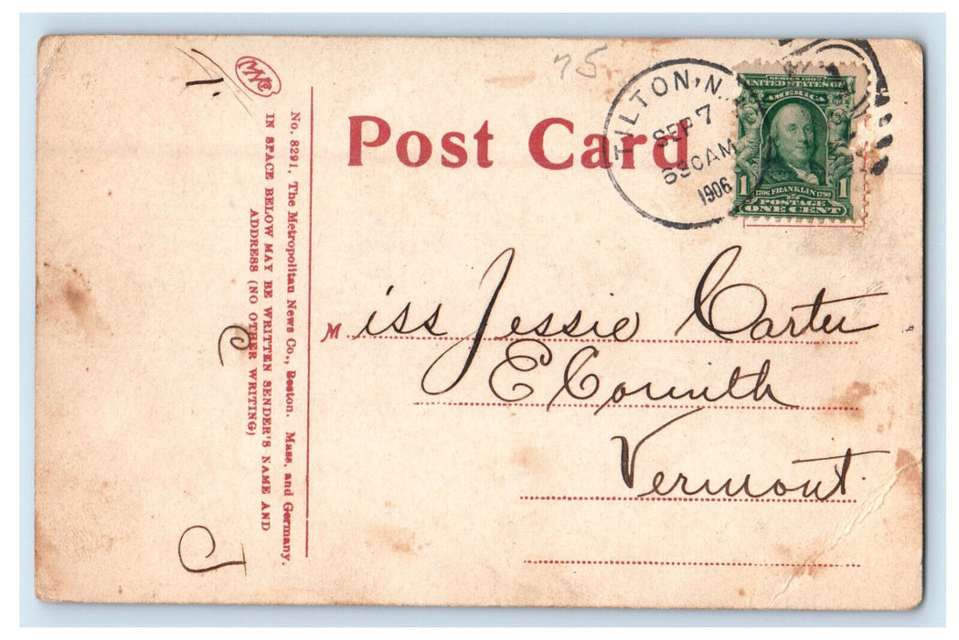1906 Deer Park View Tilton New Hampshire NH Tilton Postcard Co. Antique Postcard