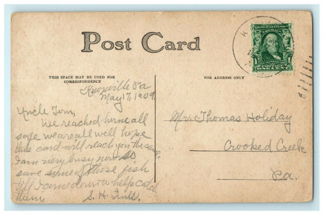 1908 Humboldt Park Boat House Chicago Illinois IL Posted Antique Postcard