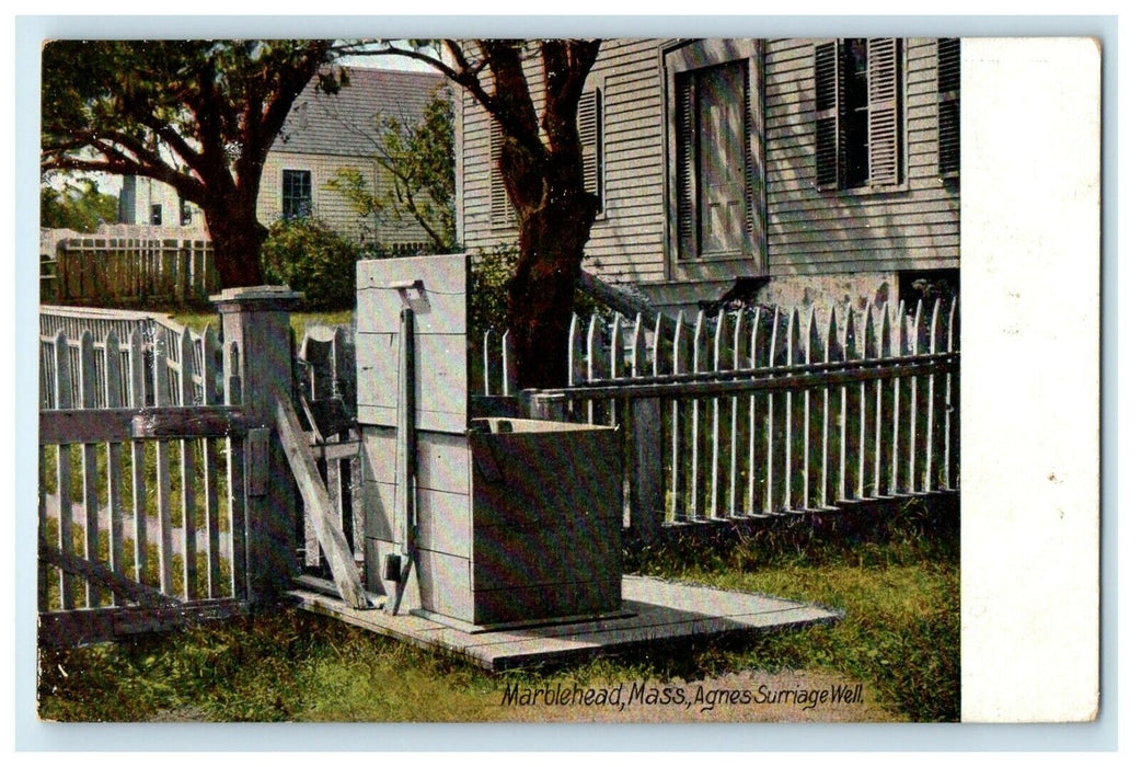 c1905 Agnes Surriage Well Marblehead Massachusetts MA Undivided Back Postcard