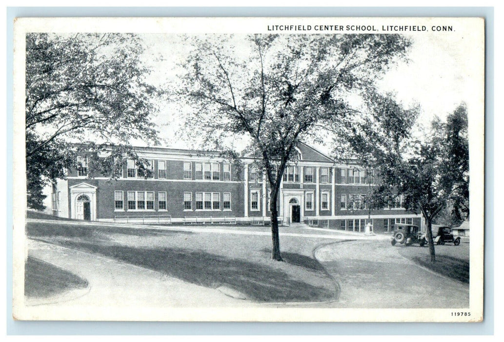 1925 Litchfield Center School, Litchfield Connecticut CT Unposted Postcard