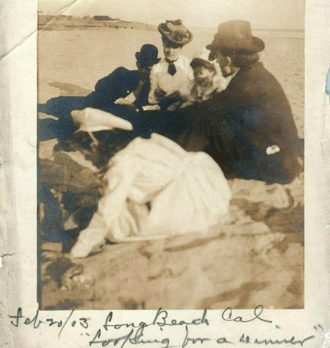 1903 Victorian Family Long Beach California CA Photo