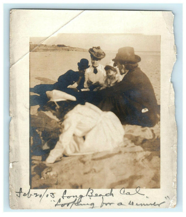 1903 Victorian Family Long Beach California CA Photo
