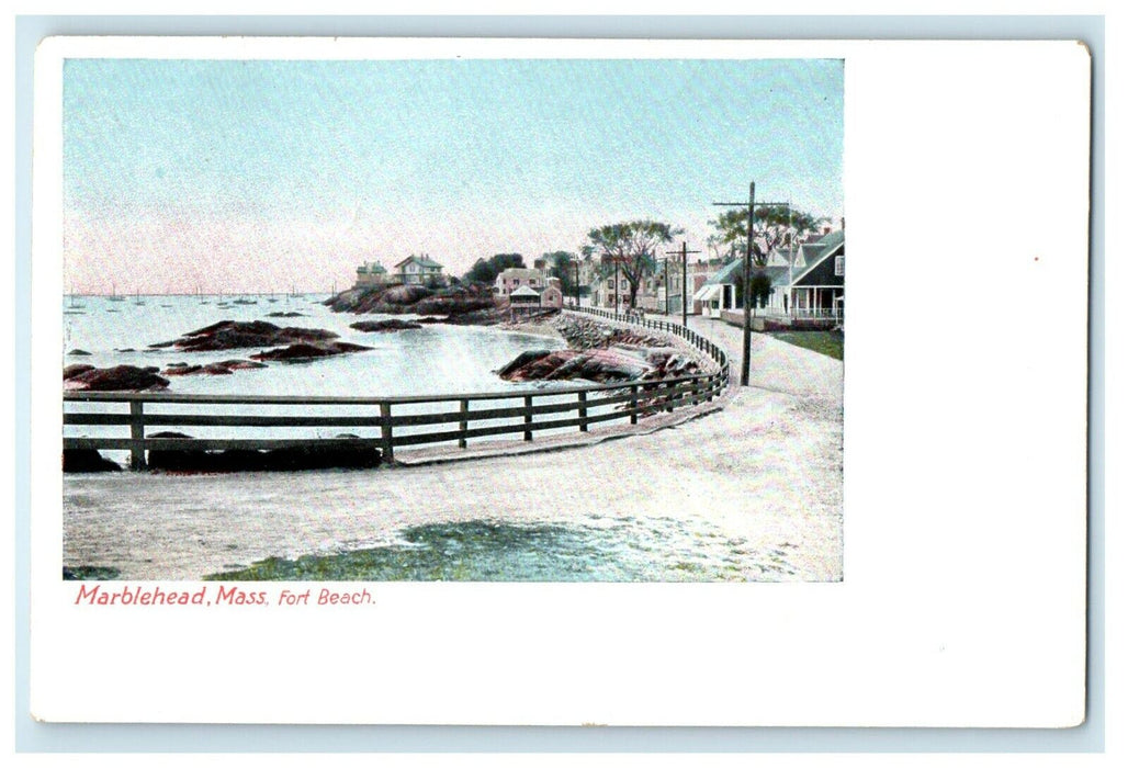 c1905 Fort Beach View Driveway Marblehead Massachusetts MA Unposted Postcard